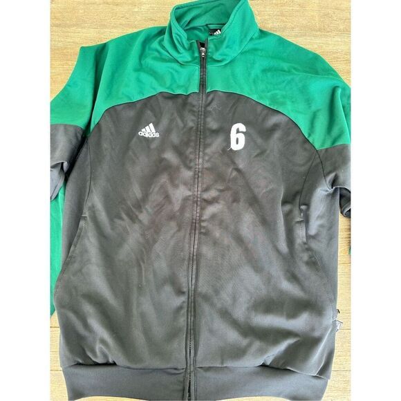 Adidas USF men’s green & black zipper jacket, size Large - Picture 3 of 9